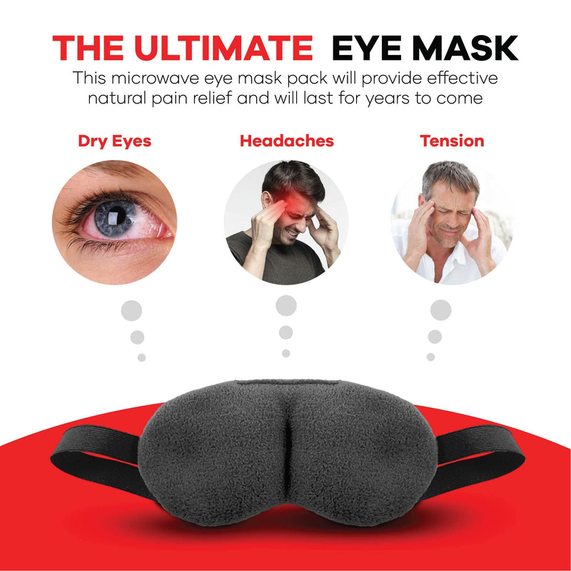 Heated Eye Mask for Dry Eyes & Blepharitis | Headaches & Migraines | Sinus Problems | Helps Relax & Relieve Tension | Elasticated Strap | One Size - NewNest Australia