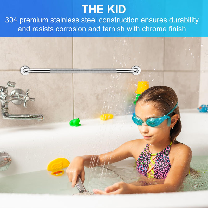 supregear Bathroom Grab Bar Rail, 80 cm 304 Stainless Steel Non-Slip Bathroom Handle, Safety Handle, Indoor/Outdoor Auxiliary Handle for Kitchen Bedroom Bathtub, Shower and Steps - NewNest Australia