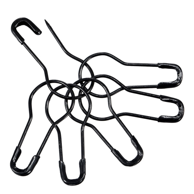 Hestya 500 Pieces Hang Tag String 500 Pieces Black Pins 6.6 Inch Clothes Tags Plastic Fastener Black Price Tag Nylon Strings and 0.8 Inch Metal Ground Pins Pear-Shaped Pin Clothes Tag Pins - NewNest Australia