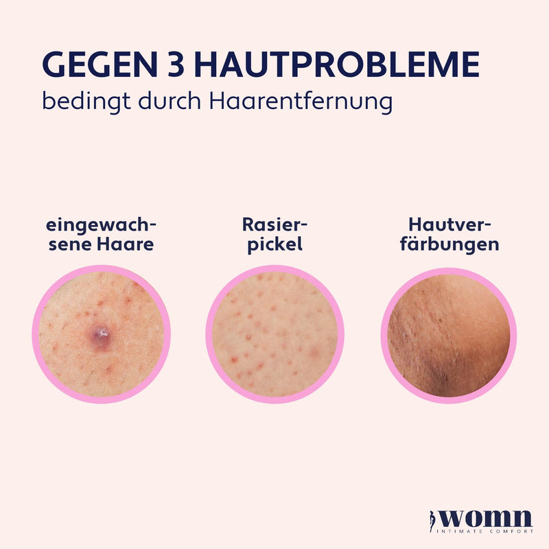 womn Intimate Comfort INGROWN HAIR SERUM - Serum against ingrown hairs, razor bumps & skin discoloration, 50 ml - NewNest Australia
