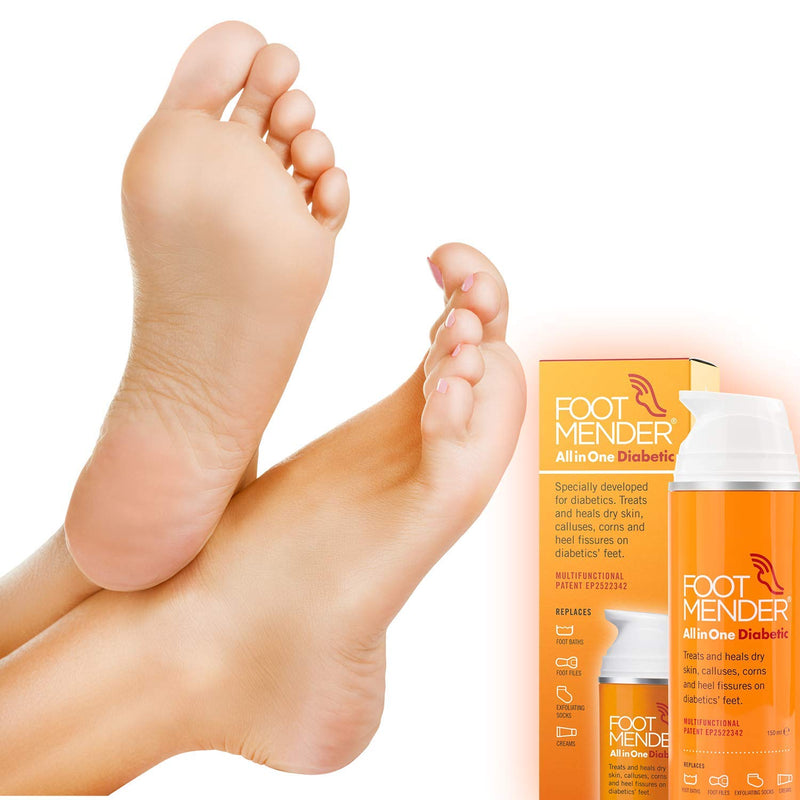 Footmender All in One Diabetic | Medically Proven, Now Available on Prescription | Treat and Heal Your Dry Feet, Hard Skin, Corns and Cracked Heels | Significant Effect After First Treatment | 150 ml - NewNest Australia