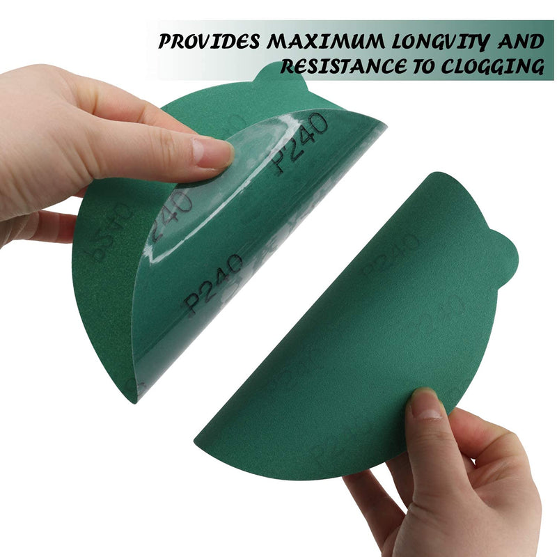 MAXMAN 6 inch PSA Sanding Discs Self Adhesive,35PCS 1500 grit Sandpaper Wet Dry Green Film Backed Random Orbital Sander Paper for Wood,Metal Sanding and Automotive Polishing 1500Grit - NewNest Australia