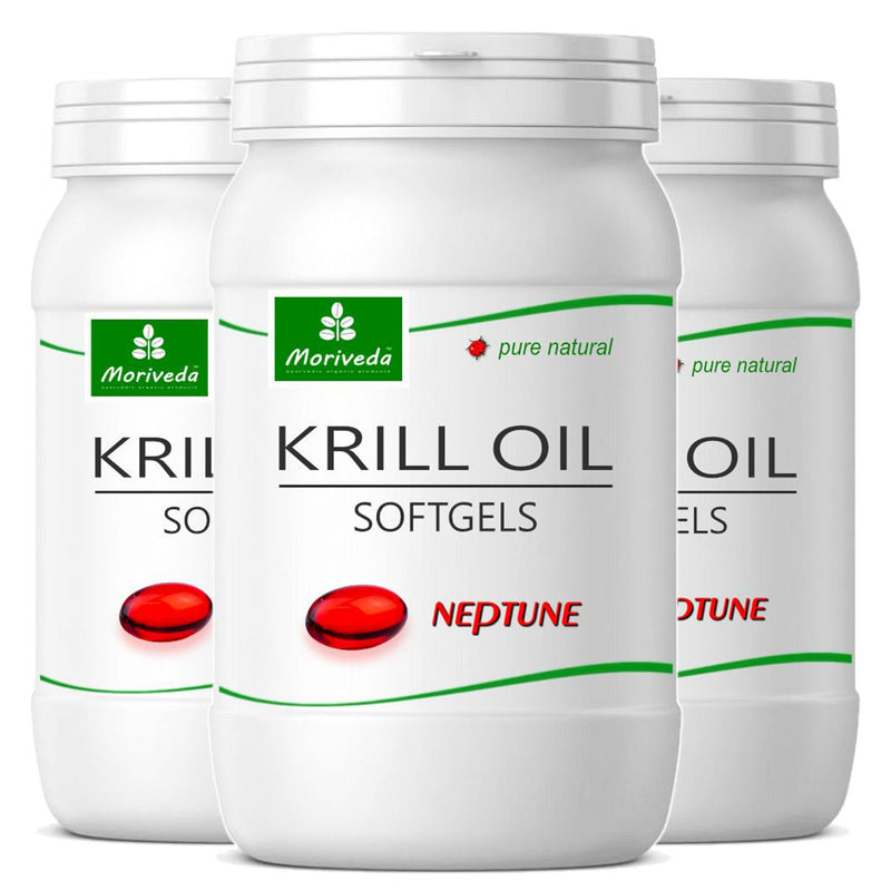 Krill Oil Capsules - 1000mg Neptune Krill Oil in a 135 Day Supply - Omega 3-6-9 EPA DHA Antioxidants Vitamin E Choline Phospholipids - 3x 90 Softgels 270 Pieces (3 Pack) - NewNest Australia