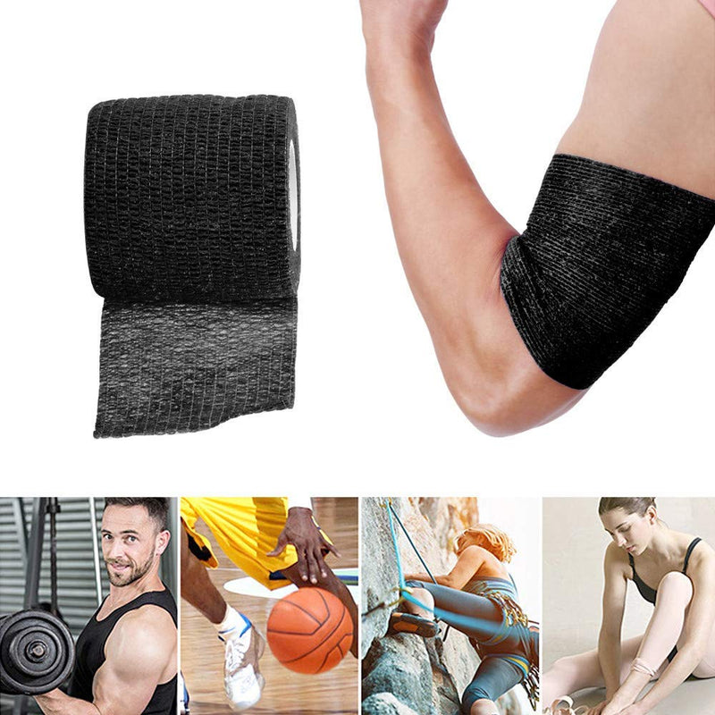 Pack Of 24 Tattoo Grip Cover Wrap, Unihubys 2 X 5 Yards Disposable Cohesive Tattoo Grip Bandage Tape Self-Adhesive Wrap, Elastic Bandage Tape Grip Handle For Tattoo Accessories - NewNest Australia