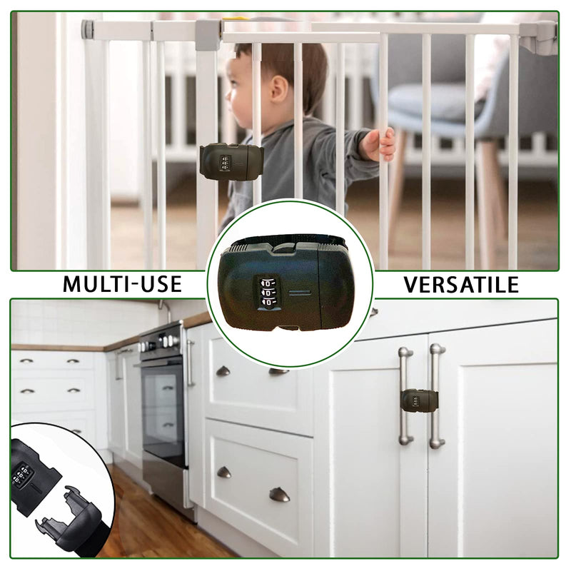 Urban August MAX Lock – Premium Reinforced Refrigerator and Cabinet Lock. Childproof & Babyproof. Safe & Durable. Easy Installation with NO Adhesives (Regular) Regular - NewNest Australia