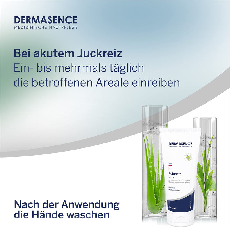 Dermasence Polaneth Lotion - Cooling Body Care For Dry And Itching Prone Skin - Additional Nourishing With Urea And Oils - Itching Reducing With Instant And Long-Term Effect - 200 Ml - NewNest Australia