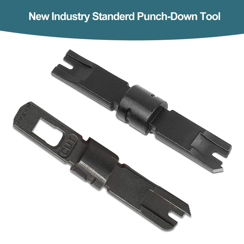 Professional Impact 110 Ethernet Punch Down Tool with Enlarged Blade Storage for 110/66 Blades, Impact Terminal Insertion Tools for CAT5/6, CAT5E/6E Network Cables - NewNest Australia