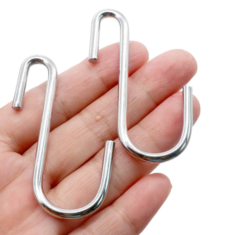 NewNest Australia - 30 Pack Esfun Heavy Duty S Hooks Pan Pot Holder Rack Hooks Hanging Hangers S Shaped Hooks for Kitchenware Pots Utensils Clothes Bags Towels Plants 