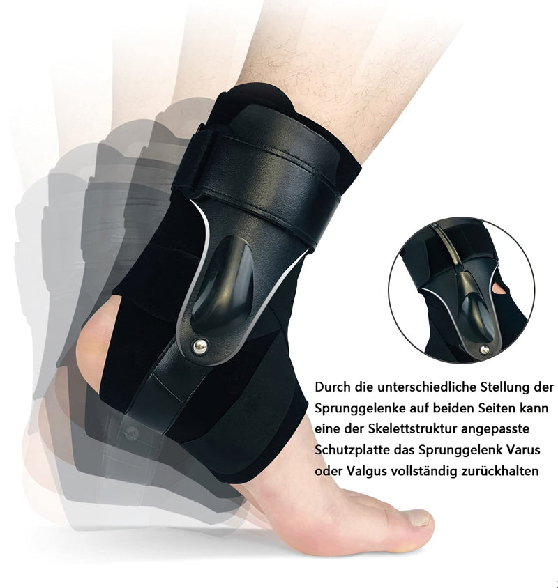 Ankle Brace, Adjustable Foot Brace, Ankle Support with PE Board, Strong Stabilization, Ankle Brace with Velcro Fastening, for Men and Women, Ankle Pain (M) - NewNest Australia