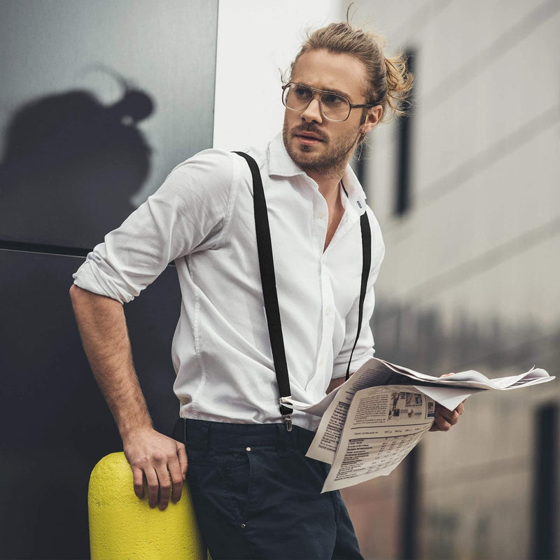 Aonat, Suspenders For Men Heavy Duty Men Braces Wide Extra Strong Clips Y Shape Durable Elastic Adjustable Men'S Suspenders - Long One Size Fits All Men And Women - NewNest Australia
