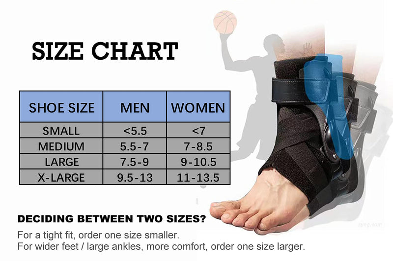 Ankle Brace Ankle Stabilizer Brace with ThreeWay Support, Sprain Support for Men and Women, for Basketball, Soccer, Hockey, Volleyball, Football & Baseball Black Medium - NewNest Australia