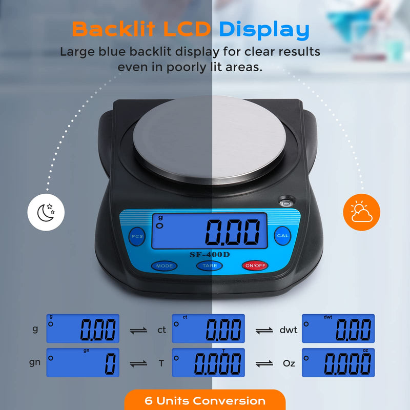 Bonvoisin Digital Laboratory Scales 600 Gx 0.01 G Mini Scales With 2 X 1.5 V Aa Batteries Precision Electronics Lcd Display Scientific Jewelery Scales 0.01 G - NewNest Australia