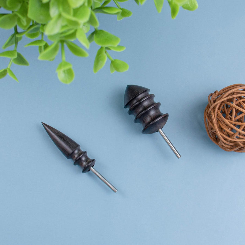 AUEAR, Pack of 2 Leather Burnisher Bits for Rotary Tools PU Leather Burnishing Tips for Clean Edges of Leather Craft Projects - NewNest Australia