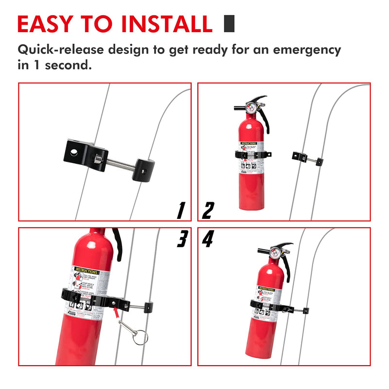 1PCS Fire Extinguisher Mount, EBESTauto Compatible for Adjustable Jeep Fire Extinguisher Bracket Fit for 3 Inch or 3.25 Inch Fire Extinguisher Bottle Bracket fit for UTV with 1.75''-2'' Round 1PCS Fire Extinguisher Mount - NewNest Australia