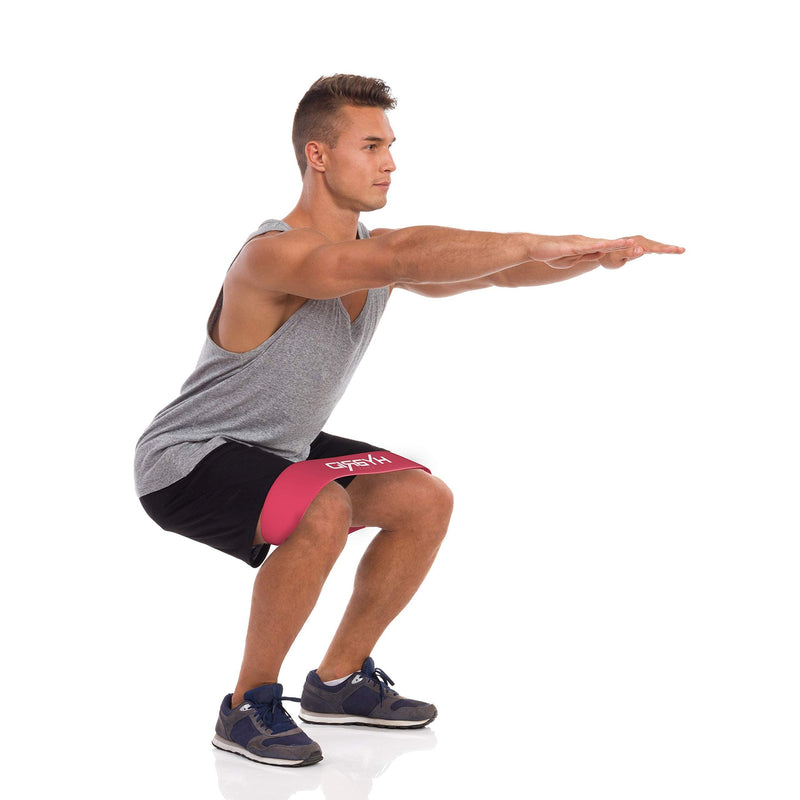 Hybrid Resistance Bands [Set of 5] PREMIUM Skin Friendly | 5 Strength Levels Loop Exercise Bands for Pilates, Training, Physio Therapy, Stretching, Home Gym | FREE Guide and Bag for Men and Women… Mixed - NewNest Australia