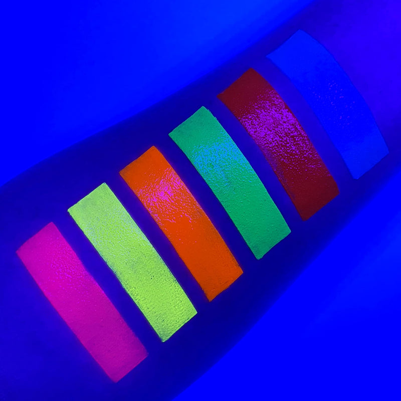 UV Glow - Neon UV Paint Stick Body Crayon for the Face & Body - Set of 6 Colours. Genuine and original UV Glow product - glows brightly under UV Light! - NewNest Australia