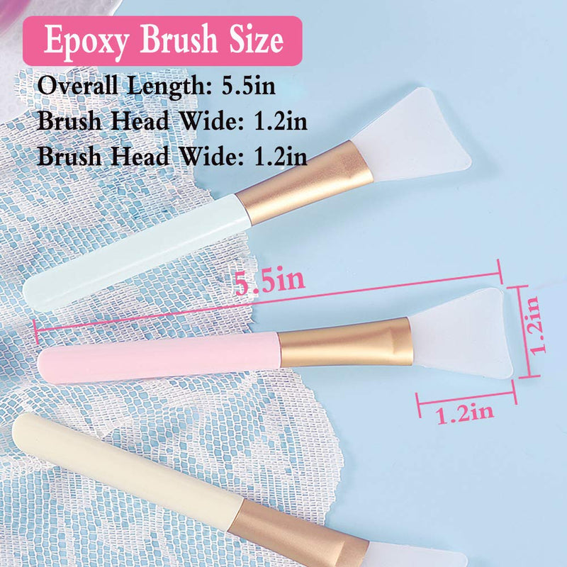 Silicon Epoxy Brushes Set for Making Epoxy Glitter Tumblers, Reusable Flexible Epoxy Application Sticks for Spreading an Even Coat of Epoxy Resin on Tumblers and Cups (Pack of 4) - NewNest Australia