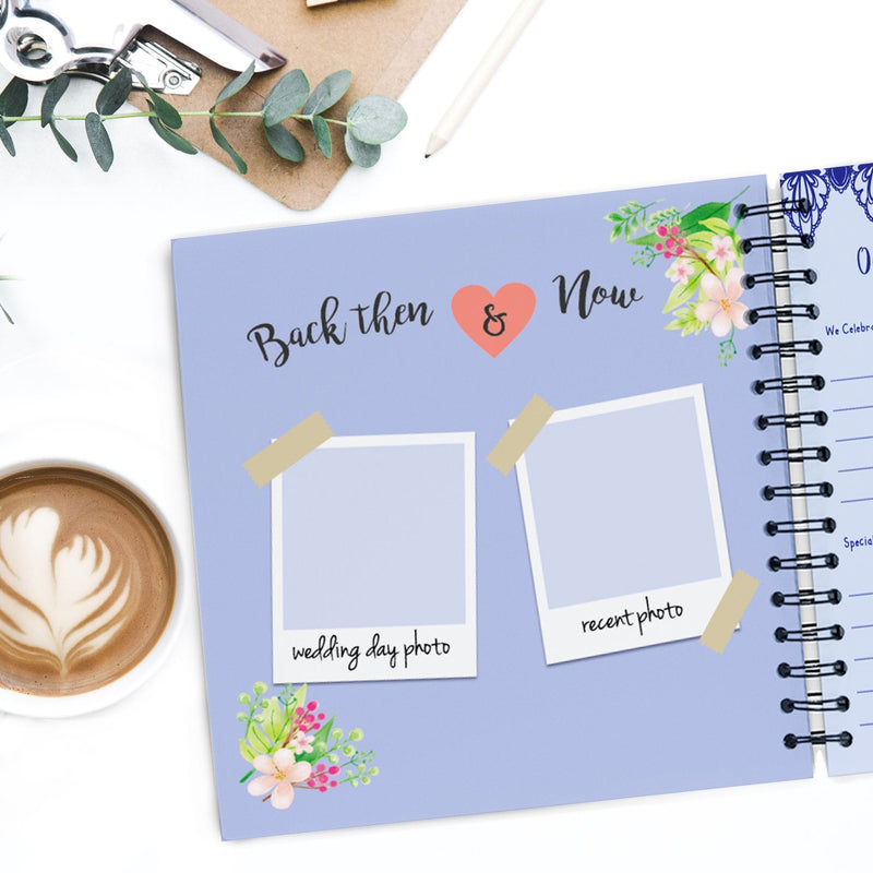 Unconditional ROSIE Anniversary Book | A Hardcover Wedding Memory Album to Document Wedding Anniversaries from The 1st to 50th Year | Wedding Gifts for Bride and Groom | Wedding Planner Book - NewNest Australia