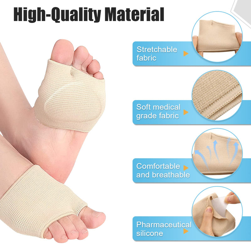 Metatarsal Pads for Women and Men Ball of Foot Cushion Pads Silicone Gel Metatarsal Gel Protector Cushion Pads Pads Relieve Ball of Foot Pain Metatarsalgia Calluses and Other Ball of Foot Pain - NewNest Australia