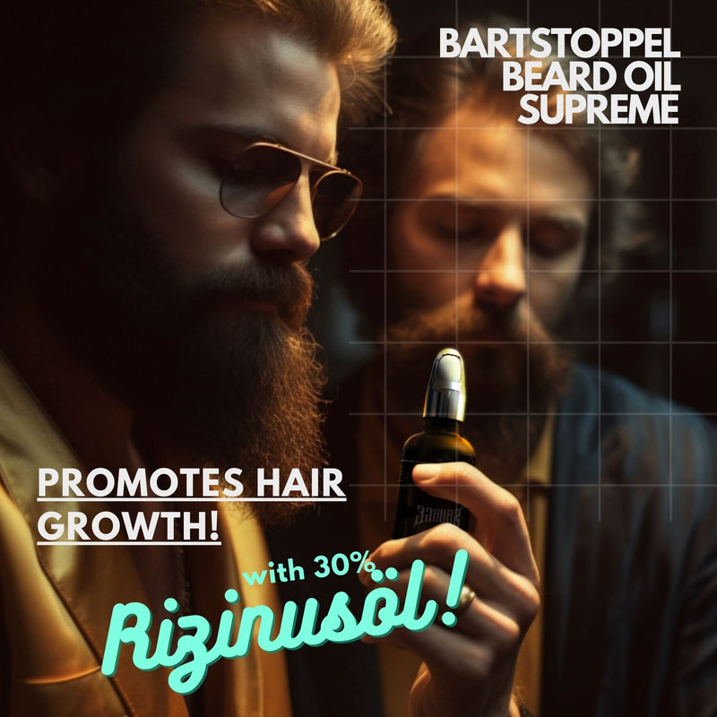 Beard Oil Coconut Cocos Bartstubble® Supreme Men - Tropic Fragrance - Daily Beard Care - 3-Day Beard to Full Beard - Beard Oil Vegan - Castor Oil for Beard Growth - NewNest Australia