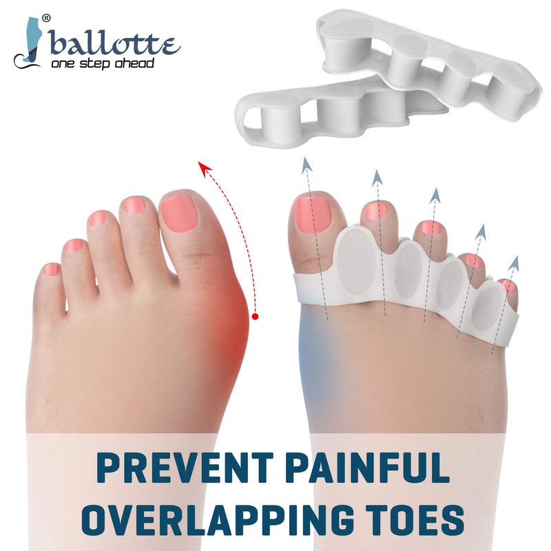 Toe Separators for Overlapping Toes, Toe Spacers - Soft and Gentle Bunion Correction, Toe Straighteners for Active Lifestyles and Yoga Practice, Correct Toes, Rapid Rubbing, Pressure, and Pain Relief - NewNest Australia