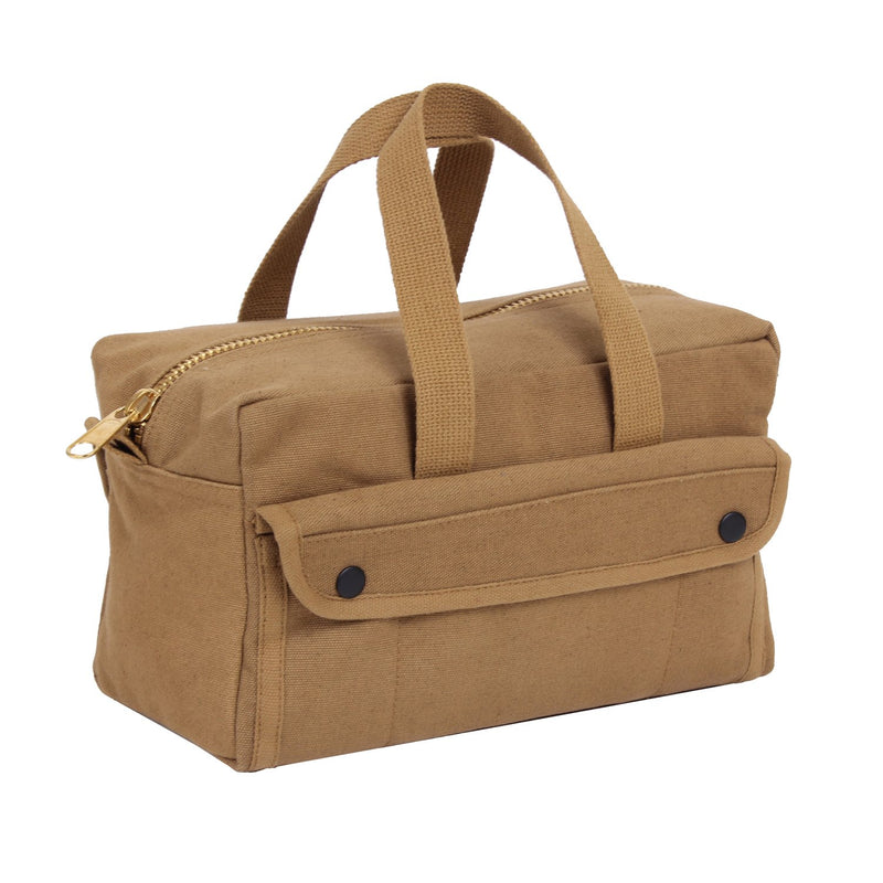 Rothco Mechanics Tool Bag with Brass Zipper Coyote Brown - NewNest Australia