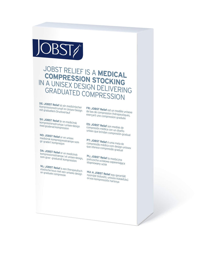 JOBST Relief Knee High 20-30 mmHg Compression Socks, Open Toe, Beige, Medium - NewNest Australia