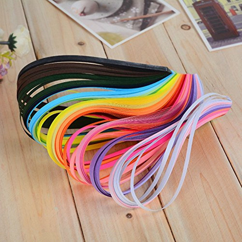 YURROAD 640 Strips 36 Colors Quilling Paper Strips Kit, Length 39cm Width 3mm 5mm 7mm 10mm(4 Sets in One Pack) - NewNest Australia