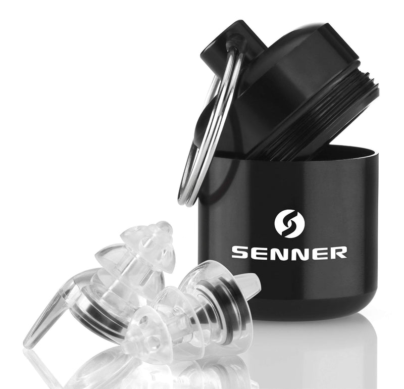 Senner MotoPro Reusable Hearing Protection- Ideal Ear Plugs for Motorcyclists with Aluminium Container, Especially Light Ear Protectors to wear, Reduce Wind Noises, Traffic Remains Audible - NewNest Australia
