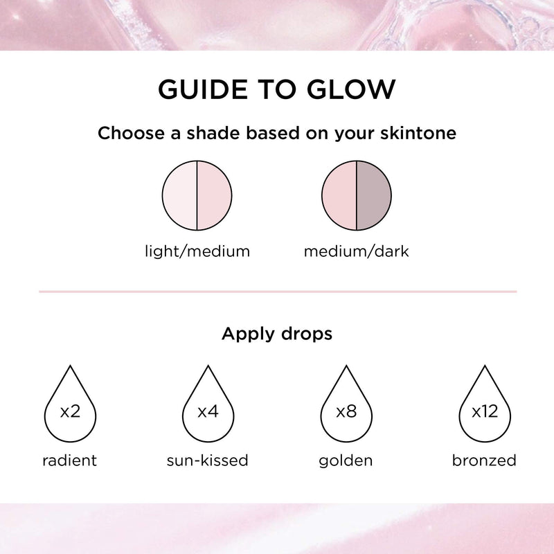 Tan Luxe THE BODY Fake Tan Drops, Medium (50 ml) Add Tanning Drops to Skin Care for Custom Body Tan, Cruelty Free & Vegan Light/Medium 50ml - NewNest Australia