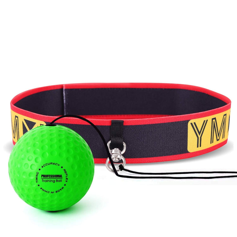 YMX BOXING Ultimate Reflex Ball Set - 4 React Reflex Ball Plus 2 Adjustable Headband, Great for Reflex, Timing, Accuracy, Focus and Hand Eye Coordination Training for Boxing, MMA and Krav Mega Black/Yellow/Red/Green - NewNest Australia