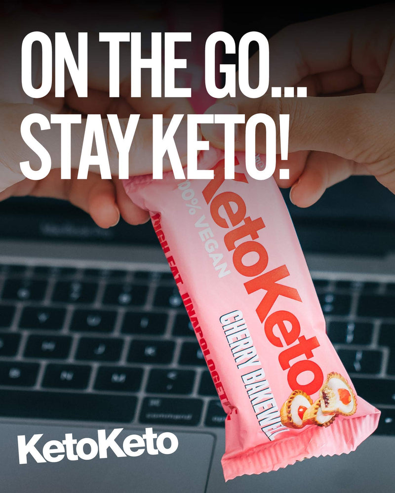 Keto Keto Bars 12 x 50g Keto Snacks For Weight Loss | Keto Diet, Sugar Free Snack, Meal Replacement Bar | Healthy Snacks, Keto Food, Low Carb | Low Calorie, Vegan Food, Breakfast Bar (Cherry Bakewell) Cherry Bakewell - NewNest Australia