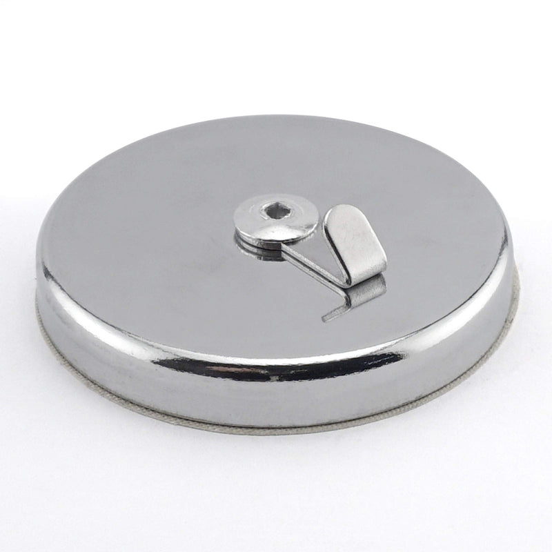 Master Magnetics 07254 Magnetic Hook with Decor Hook Chrome Plate, 2.63" Diameter, 0.750" Thick, Silver - NewNest Australia