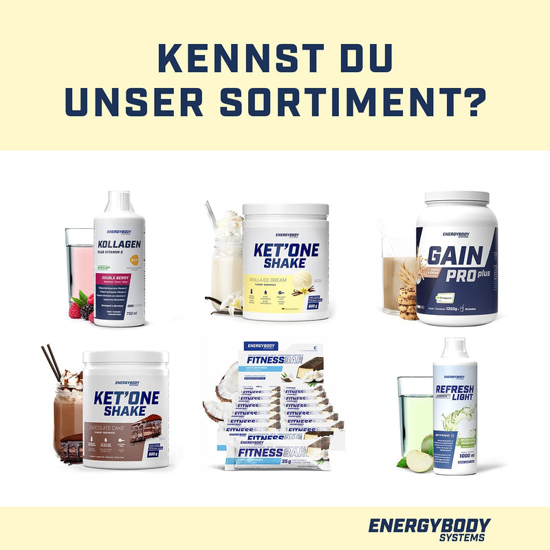 Energybody Mega Protein "Vanilla" 500 G / Multi-Component Protein Powder With Casein Whey Mix As Protein Powder / Protein Shake Without Aspartame / Protein Powder / 20 Servings - NewNest Australia