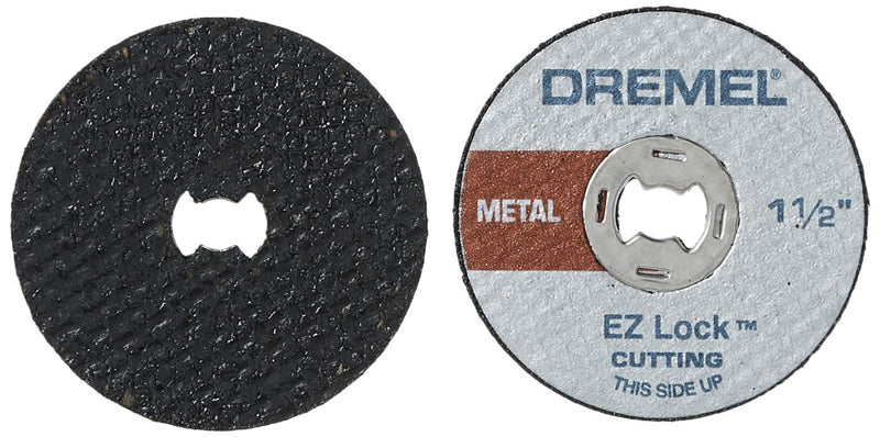 Dremel EZ456B- 12 pieces 1 1/2-Inch EZ Lock Rotary Tool Cut-Off Wheels- Cutting Discs Perfect for Sheet Metal and Copper Pipe - NewNest Australia