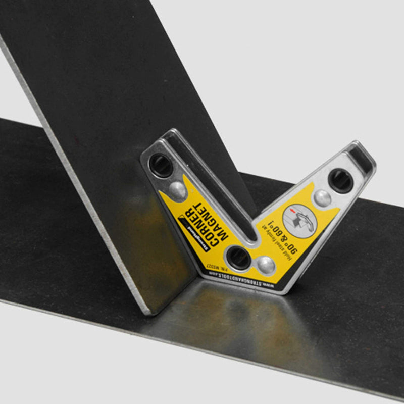 Strong Hand Tools - VAL-MST327 , Magnetic Corner Squares, (Twin Pack), 12°, 90° & 60° Angle Setting, Max Pull Force: 30 lbs, Low Profile, 3-1/4 x 3-3/4 x 5/8″, MST327 3.25-Inch x 3.75-Inch - NewNest Australia