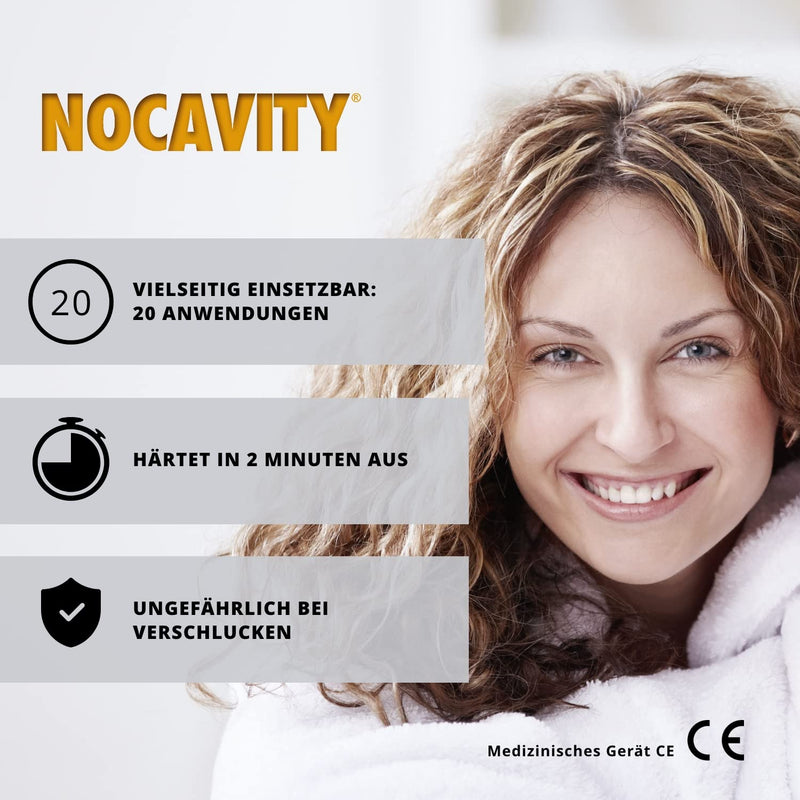 Nocavity - Temporary Dental Filling Set - Isolates the tooth cavity and relieves pain from filling loss, small caures and broken teeth - NewNest Australia