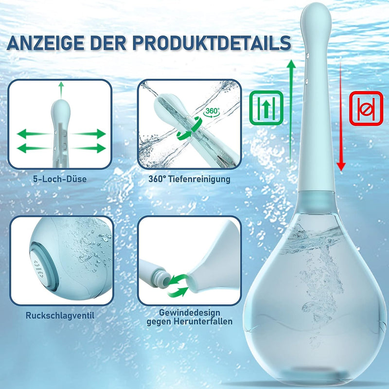 Butt Shower Irrigator For Intestinal Rinse ‚ Intimate Shower For Shower And Vaginal Shower ‚ Anti-Return And Transparent ‚ Well-Being And Relaxation With Intestinal Rinse (1) - NewNest Australia