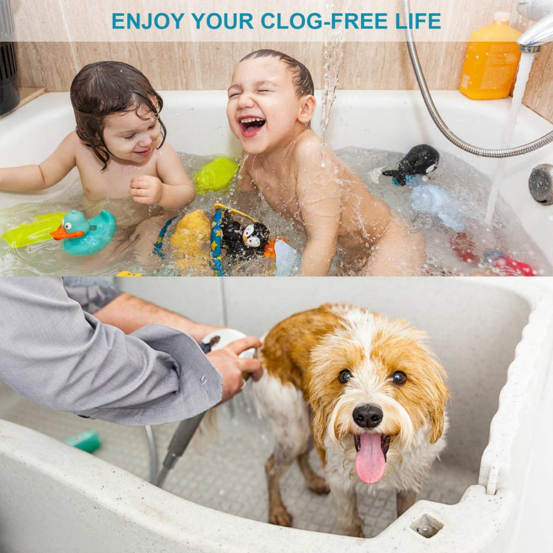 MFTEK Drain Hair Catcher Tub Drain Protector, Stainless Steel Bathtub Shower Drain Hair Stopper Strainer Trap for Shower Bathroom Sink to Catch Hair - NewNest Australia