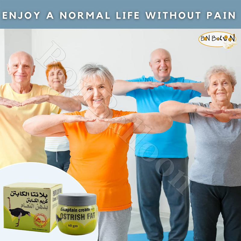 ( 2.11 oz / 60 gm ) Ointment Ostrich Ostrish Fat Cream El Captain Natural Herbal External Massage ( 1 Pcs ) - NewNest Australia