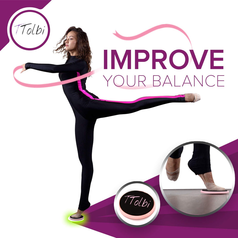 TTolbi Spin Board : Turn Boards for Dancers and Figure Skating Spinner | Turning Board | Turn Board to Improve Balance and Pirouette | Ballet Equipment | Spin Disc E-Guide Pink - NewNest Australia