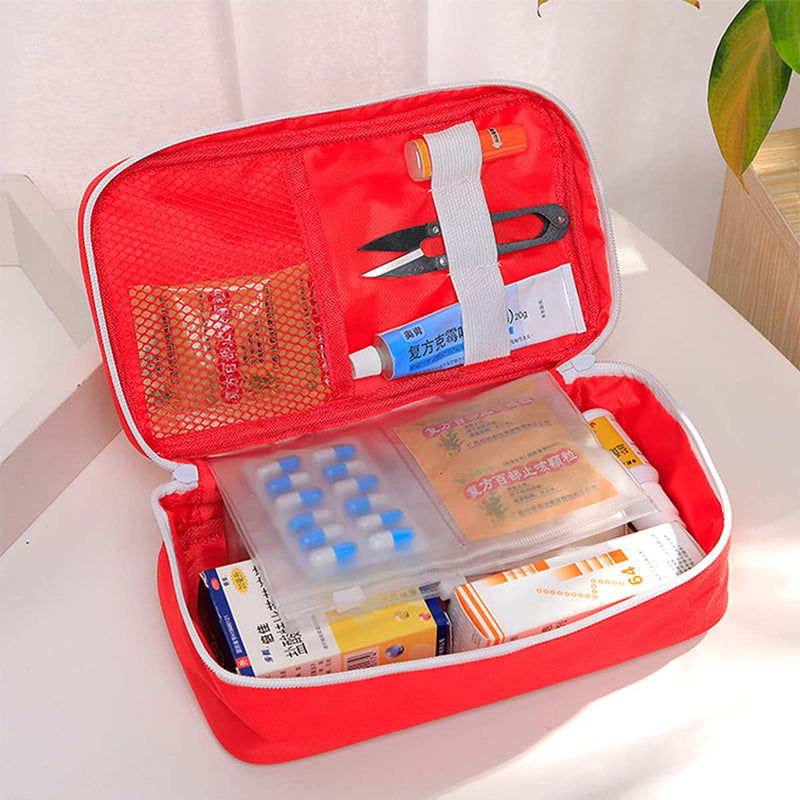 First Aid Kit,Tianher 2 Pcs Red Blue Portable Medicine Bag Anti-Epidemic Package for Drug Storage Used in Emergency Situations at Home Outdoors Hiking Traveling and Camping - NewNest Australia