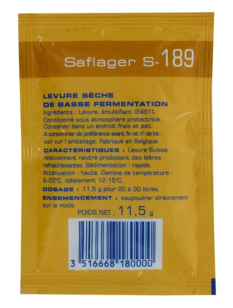 Fermentis Saflager S-189 11.5g bottom-fermented brewer's yeast dry yeast - NewNest Australia
