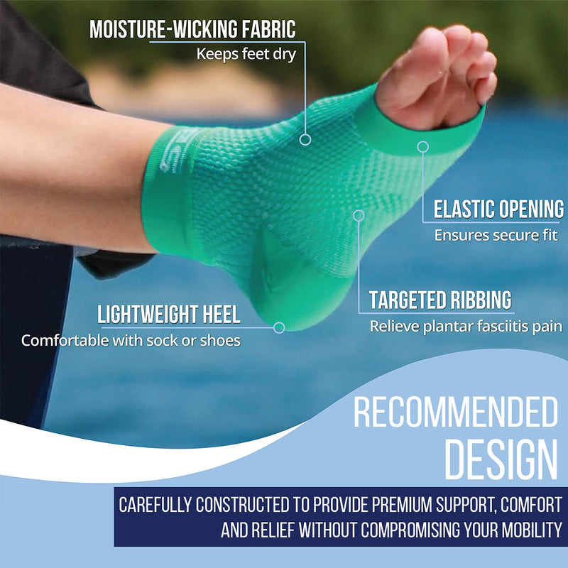 SB SOX Plantar Fasciitis Compression Socks for Women & Men (1 Pair) - Ankle Socks for Plantar Fasciitis Relief, Arch Support, and Foot/Heel Pain for Everyday Use (Black, Small) Black Small (Pack of 1) - NewNest Australia
