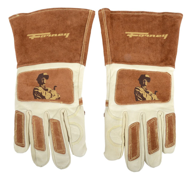 Forney 53410 Signature Men's Welding Gloves, Large, White/Brown - NewNest Australia