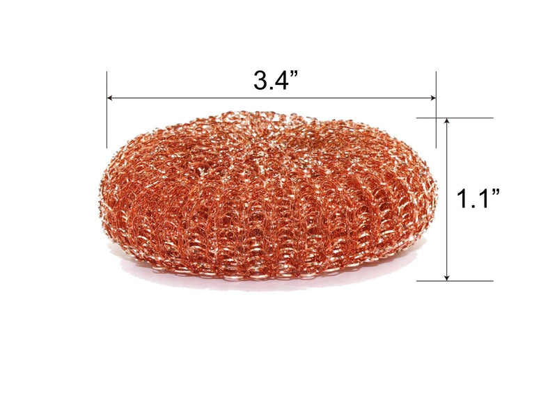 12 Pack Copper Coated Scourers by SCRUBIT – Scrubber Pad Used for Dishes, Pots, Pans, and Ovens. Easy scouring for Tough Kitchen Cleaning. - NewNest Australia