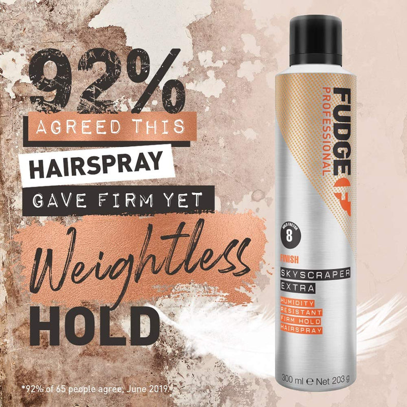 Fudge Professional Hairspray, Skyscraper Firm Hold Hair Spray, For Women, All Day Hold, Weather Proof, Controls Frizz and Flyaways, Easily Brushes Out, 300 ml - NewNest Australia