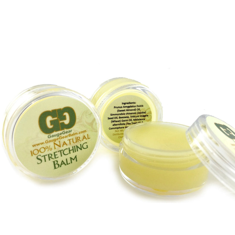 Gauge Gear Ear Stretching Balm | 10 ml Jar | Stretch Lubricant for Plugs and Tapers | Piercing Aftercare | Stretched or Damaged Skin Care | All Natural Moisturizing Salve w/Jojoba - NewNest Australia
