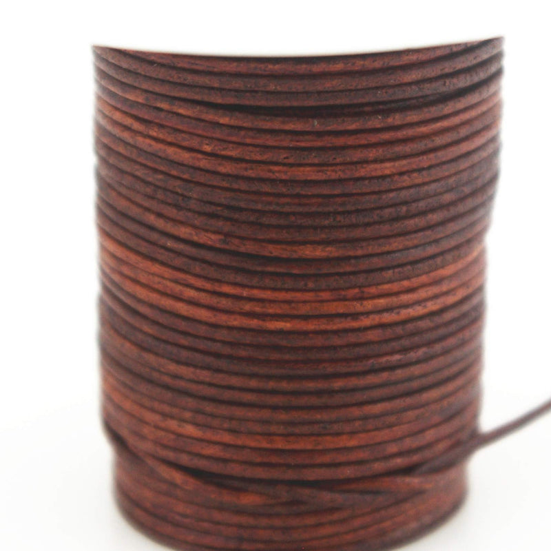 Glory Qin Dressed Brown Soft Round Genuine Jewelry Leather Cord Leather Rope (1mm 10 Yards) 1mm 10 Yards - NewNest Australia