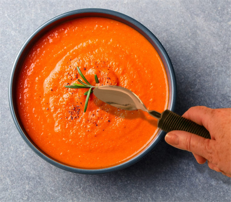 Aidapt Bendable Angled Spoon. Soft Grip Eating Aid that can be Bent to any Angle to help Reduce Wrist Stress from Twisting. Ideal for those with Arthritis, Limited Grip, Arm Movement or Tremors Single - NewNest Australia